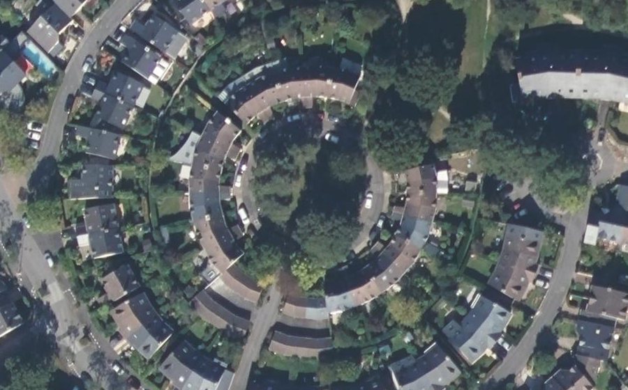Vue aérienne du Rue Angèle Vannier