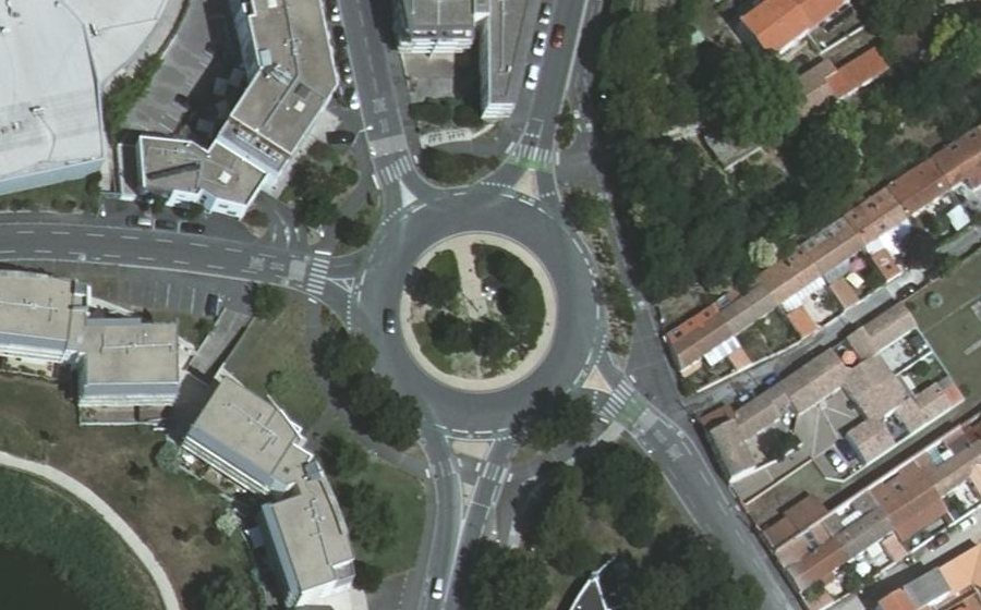 Vue aérienne du Avenue Jean Monnet