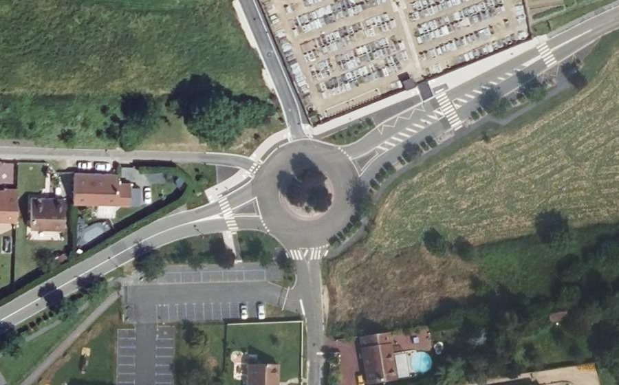 Vue aérienne du Rue de Sandricourt