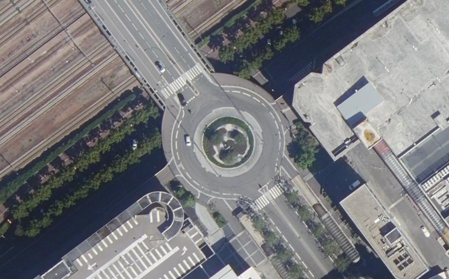 Vue aérienne du Avenue du Pas du Lac