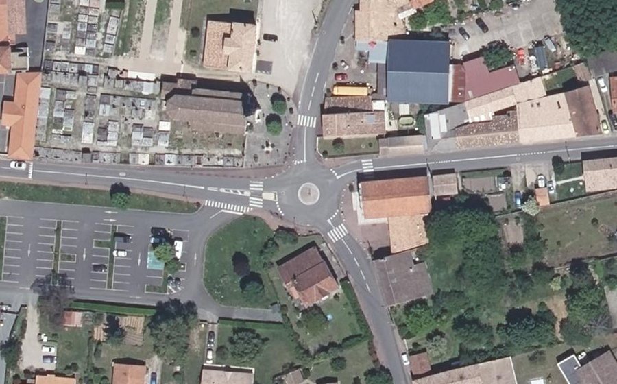 Vue aérienne du Place de la Mutualité