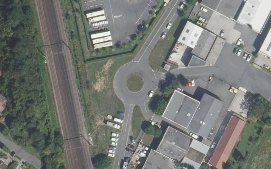 Vue aérienne du Rue de la Coulée Verte