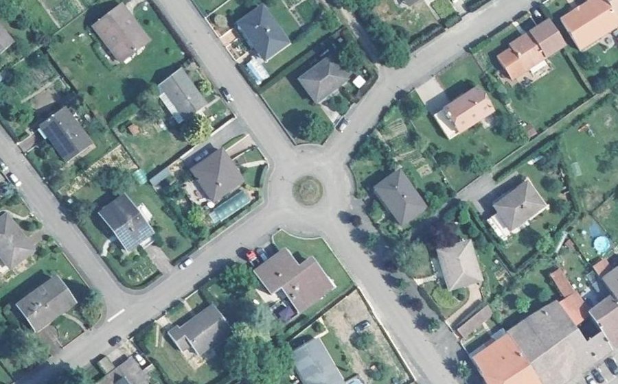 Vue aérienne du Rue des Chenevières