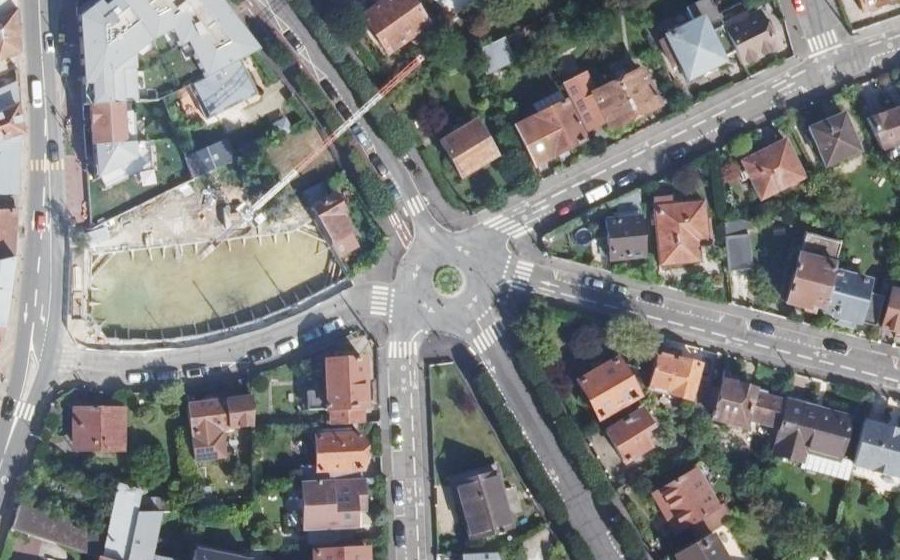Vue aérienne du Place de la Victoire