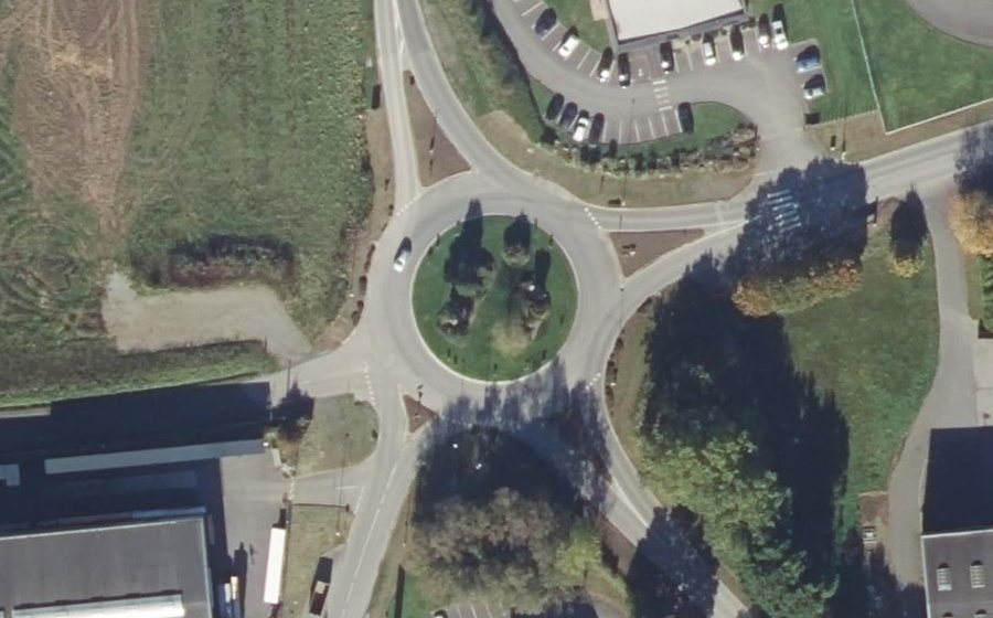 Vue aérienne du Rond-Point de Lestrevignon