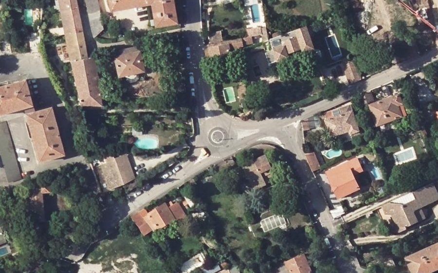 Vue aérienne du Traverse Baret