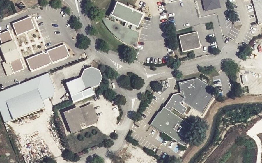 Vue aérienne du Impasse Parc des Baumes