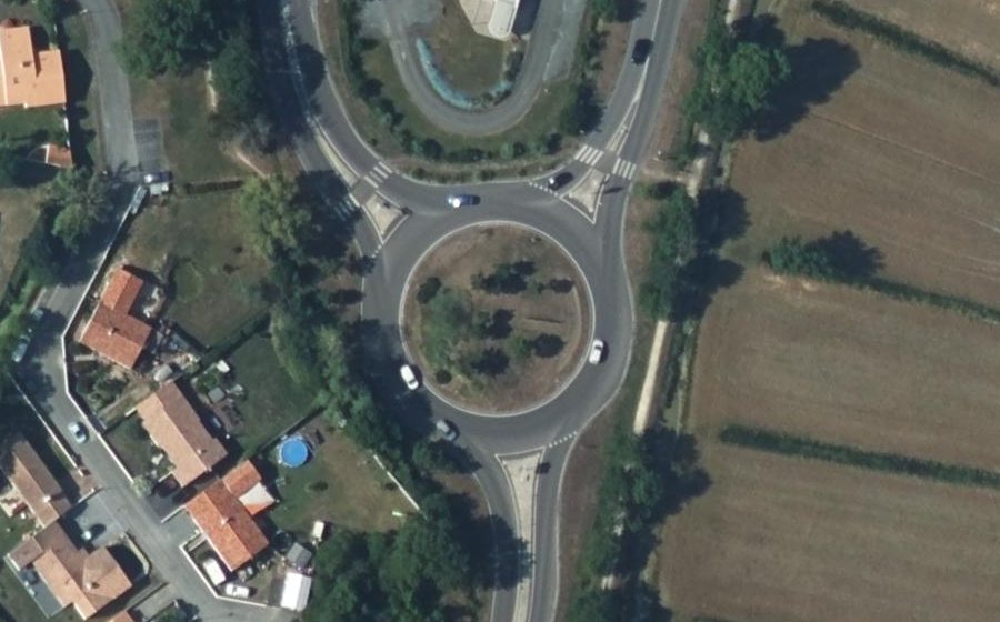 Vue aérienne du Giratoire de Bel-Air