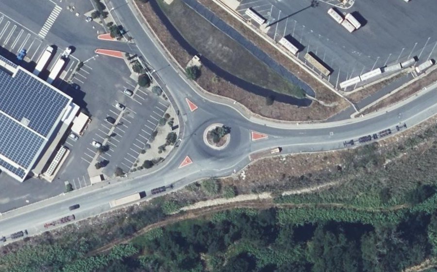 Vue aérienne du Rond-Point de Barcelone