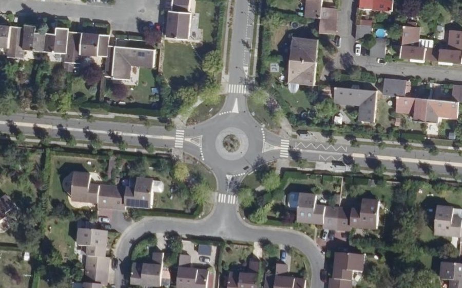 Vue aérienne du Avenue du Plan de l'Église