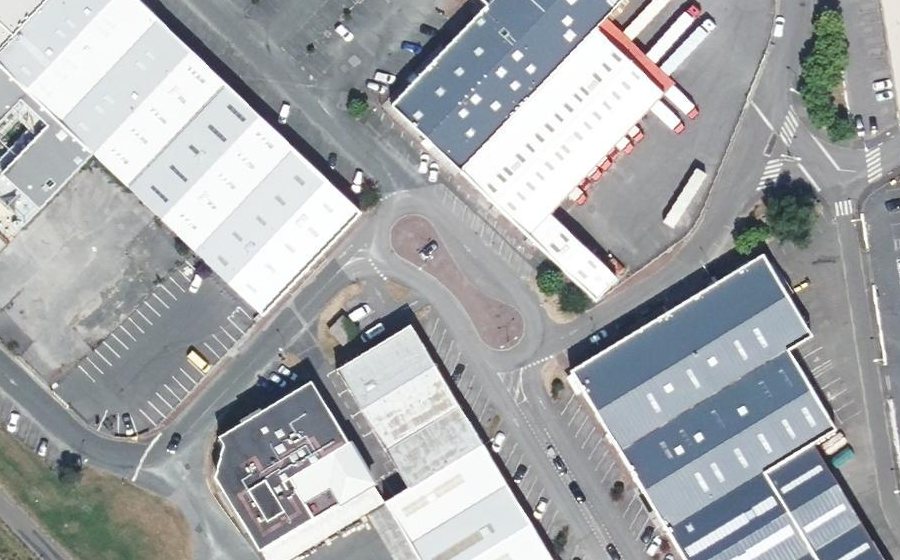 Vue aérienne du Rue Raoul Perpère