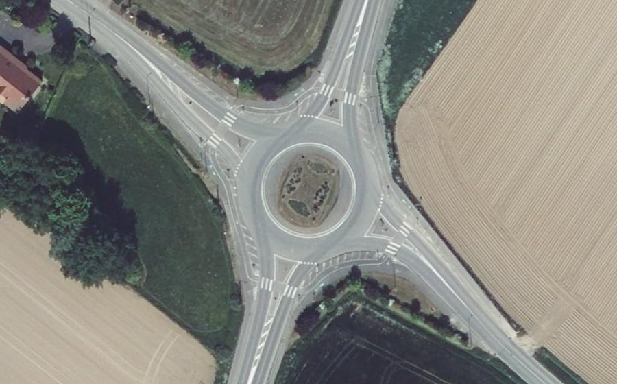 Vue aérienne du Rue de Tournai