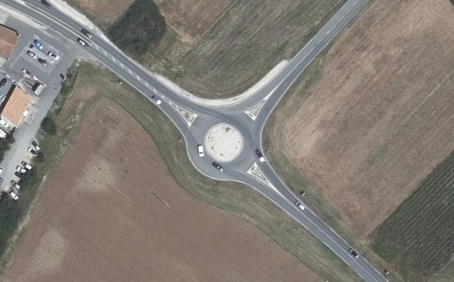 Vue aérienne du Avenue des Salines