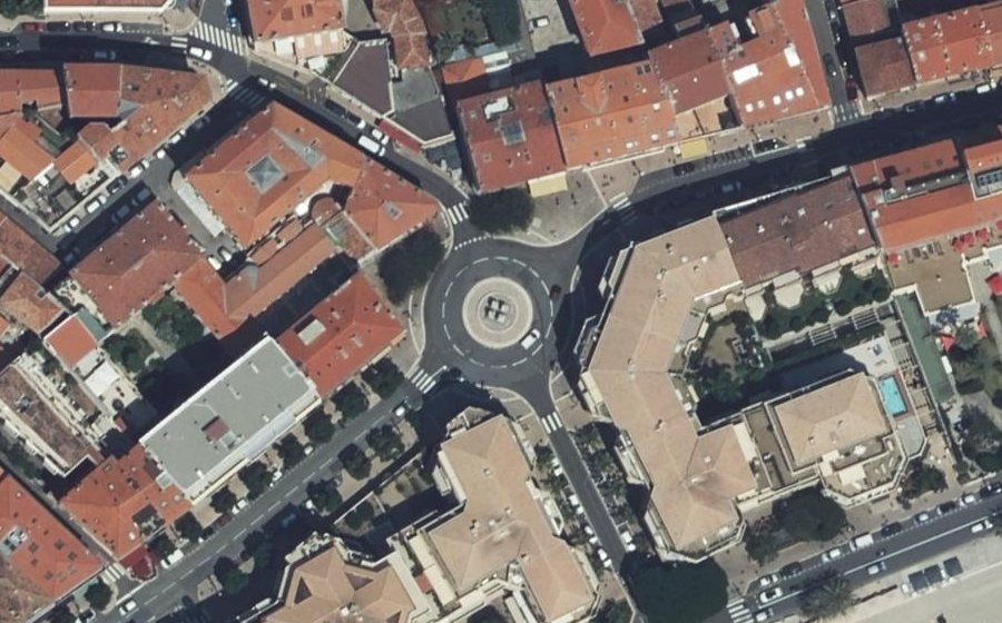 Vue aérienne du Rond-Point Saint-Roch
