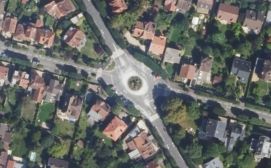 Vue aérienne du Place du Général Exelmans