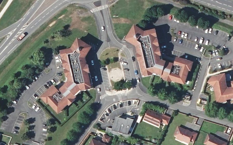 Vue aérienne du Allée d'Ansabère