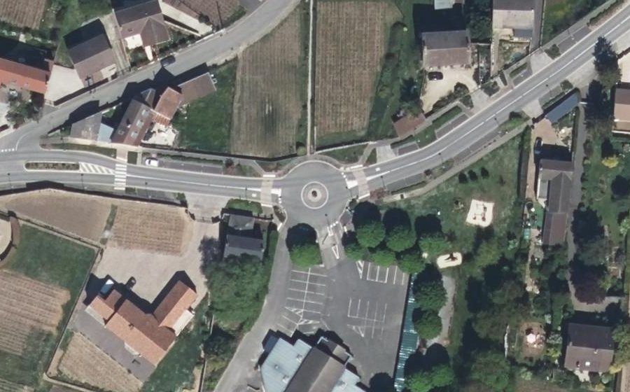 Vue aérienne du Route de Reims-Voie de la Liberté