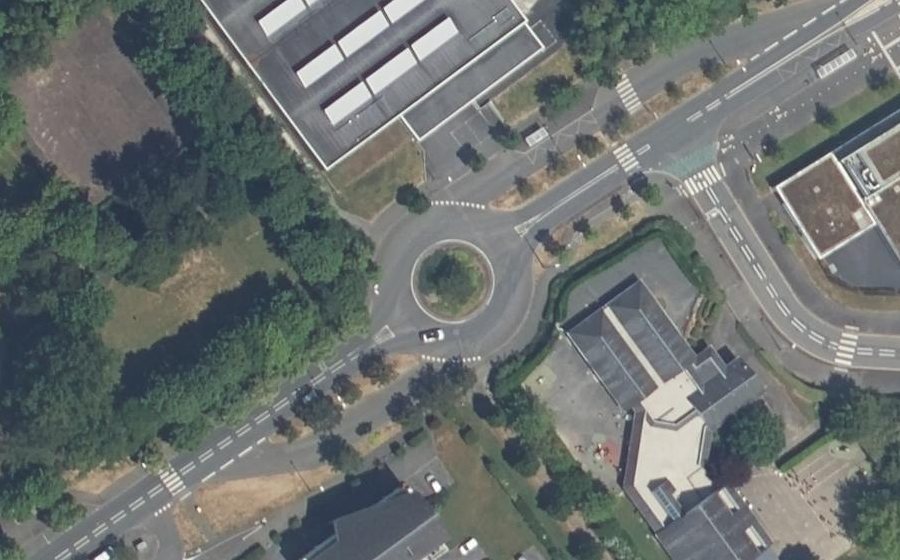 Vue aérienne du Porte des Amériques