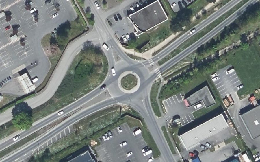Vue aérienne du Avenue de Reims