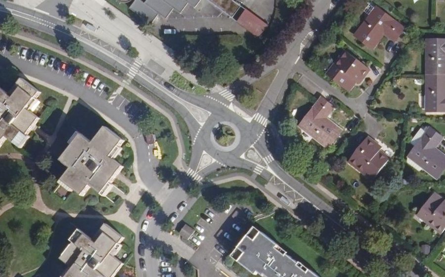 Vue aérienne du Place Max Pol Fouchet