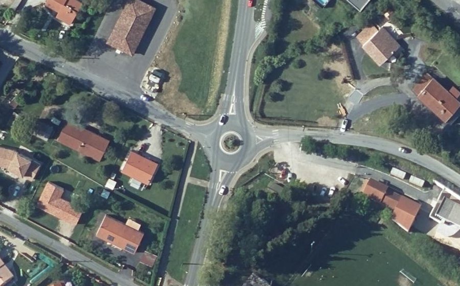 Vue aérienne du Route de Revel
