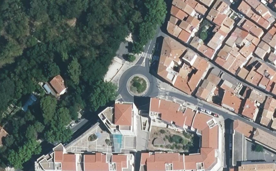 Vue aérienne du Boulevard d'Angleterre