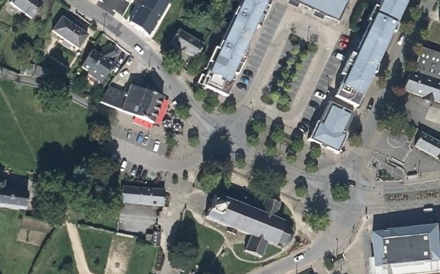 Vue aérienne du Giratoire de l'Église
