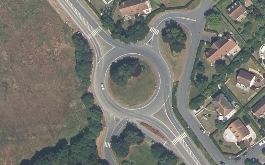Vue aérienne du Avenue de Woodbury