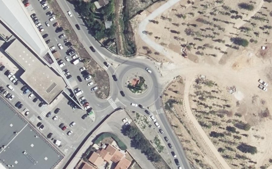 Vue aérienne du Rond-Point Guy Patzlaff