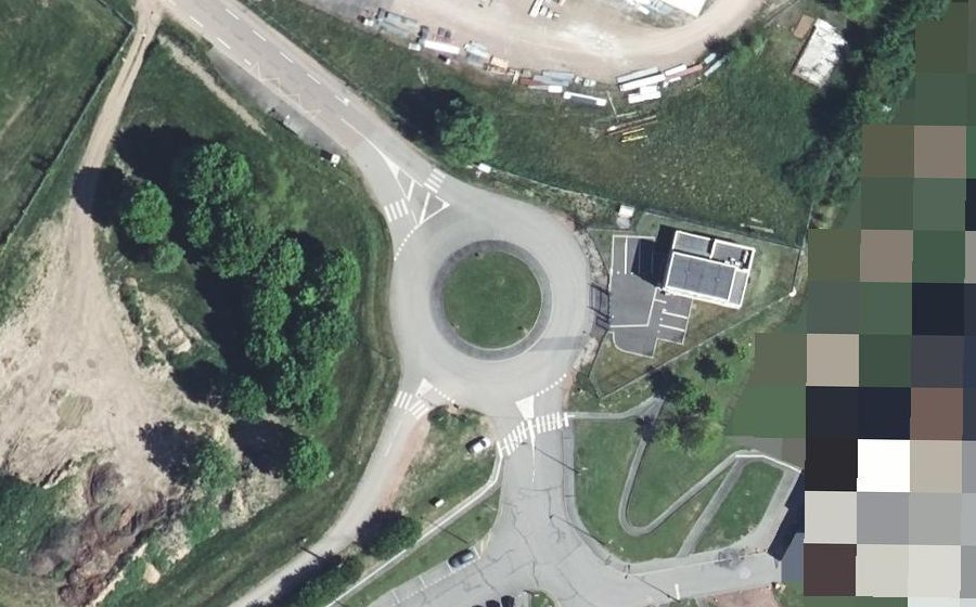 Vue aérienne du Rue Georges Mandel