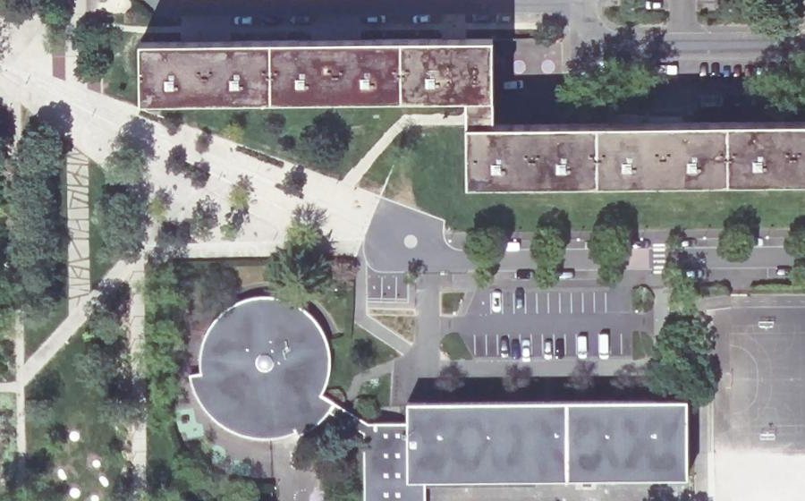 Vue aérienne du Allée Maurice Carême