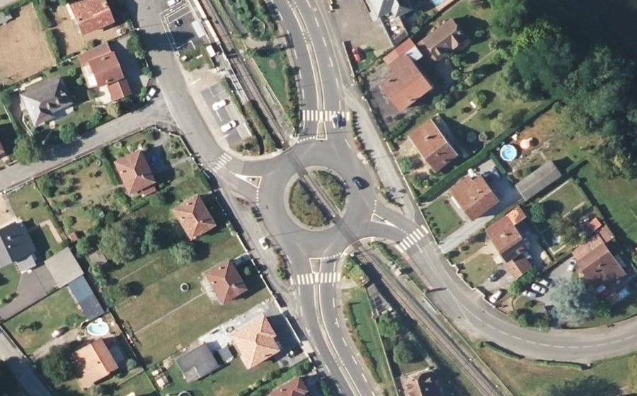 Vue aérienne du Avenue d'Espagne