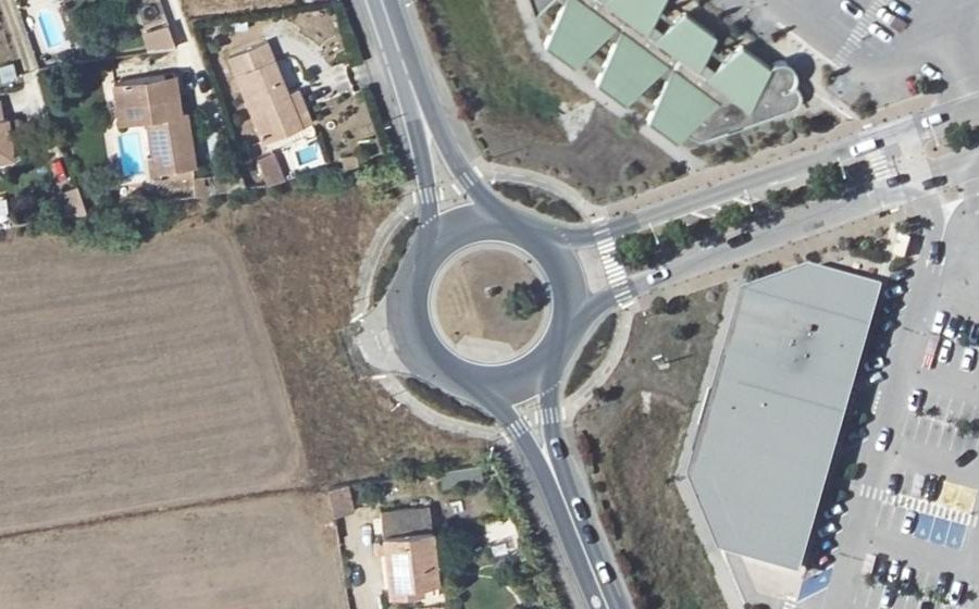 Vue aérienne du Route de Nîmes