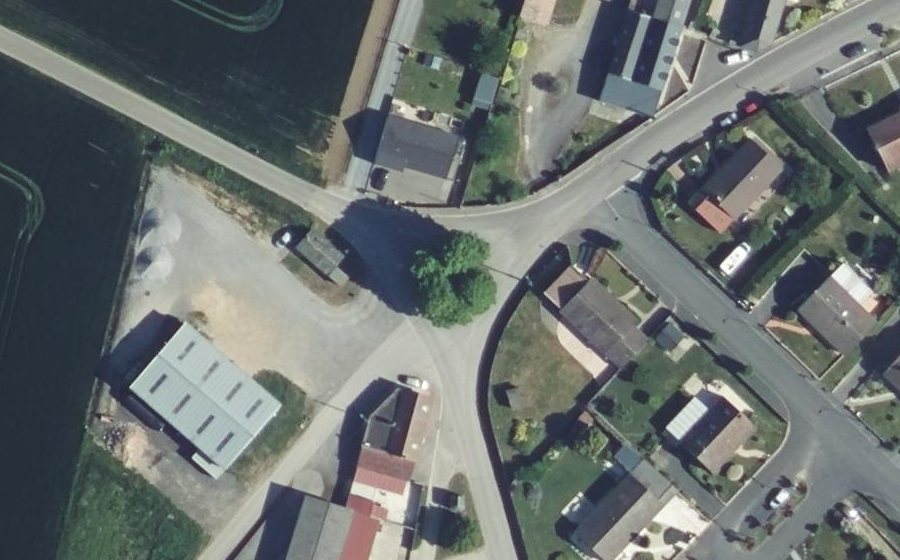 Vue aérienne du Rue du Calvaire