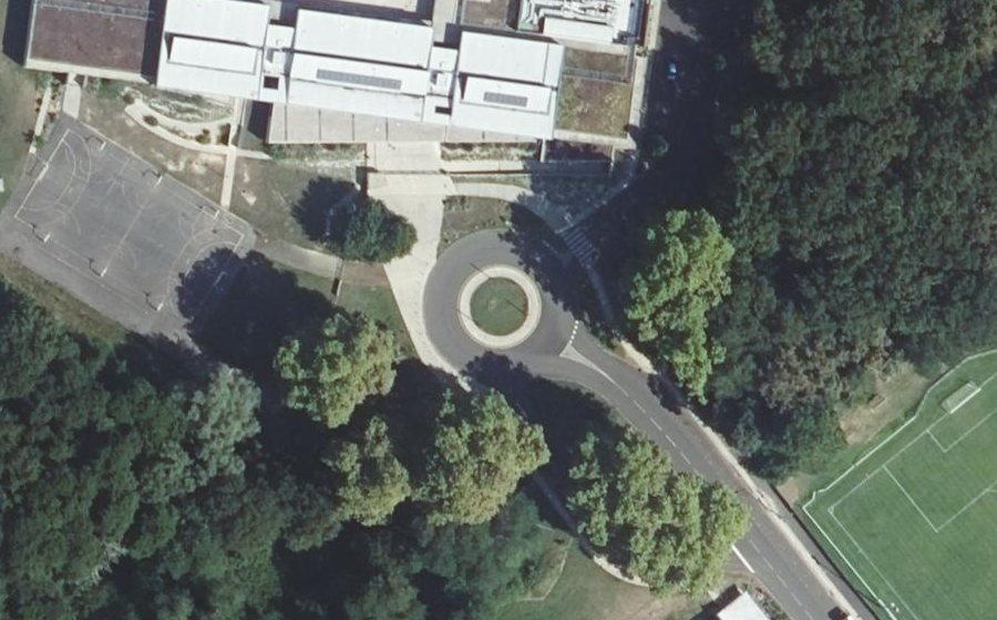Vue aérienne du Chemin d'Argenton
