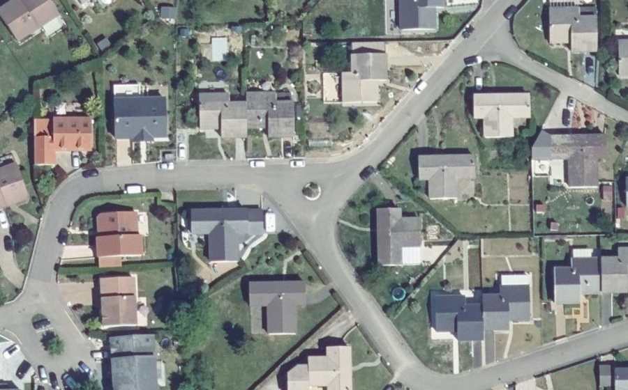 Vue aérienne du Rue des Grands Champs