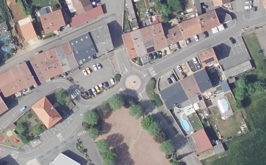 Vue aérienne du Rue du Maréchal Joffre