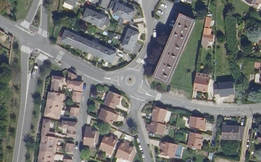 Vue aérienne du Rue de l'Yvette