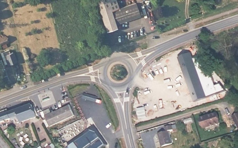 Vue aérienne du Rond-Point des Bruyères