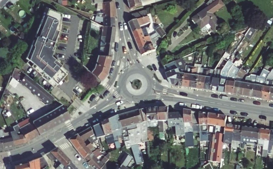 Vue aérienne du Place de la République