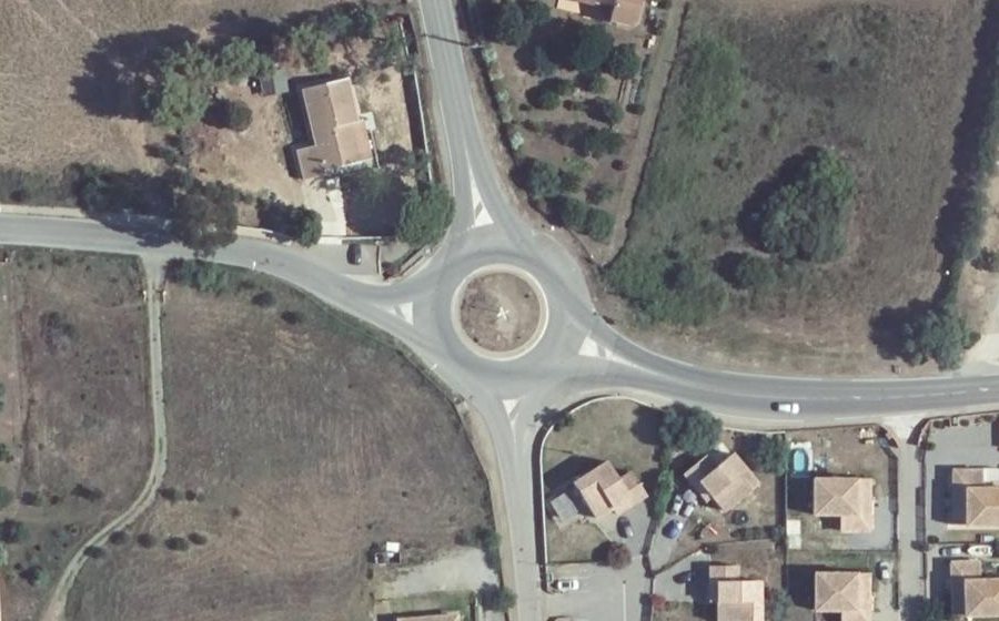 Vue aérienne du Rond-point anonyme n°175442006