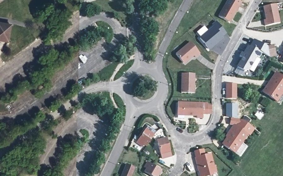 Vue aérienne du Rond-point anonyme n°175566542