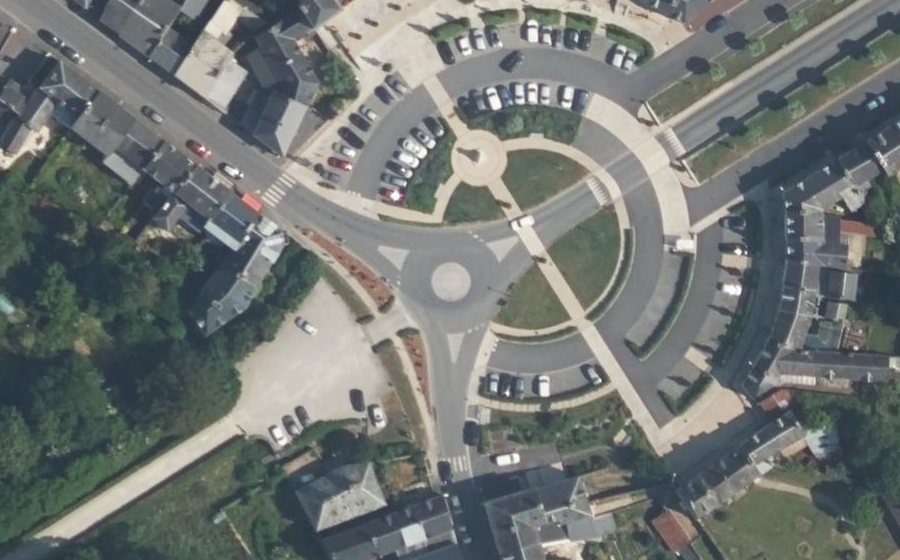 Vue aérienne du Place du Marché