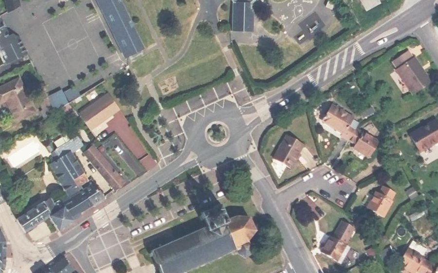 Vue aérienne du Route de Honfleur