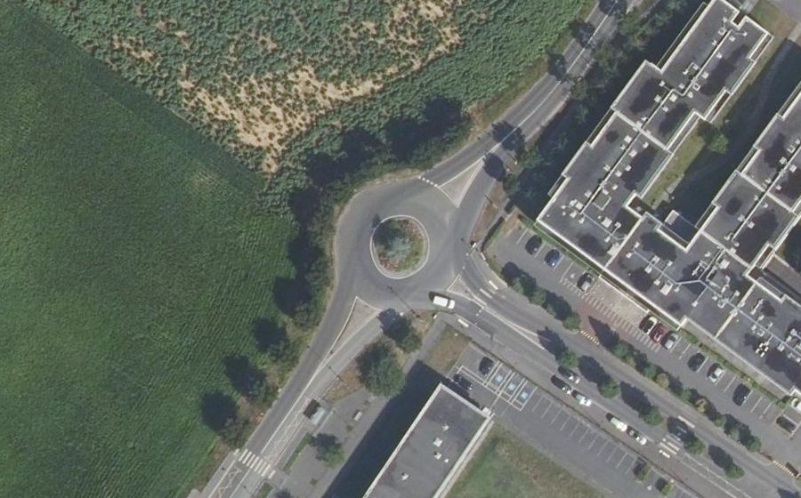 Vue aérienne du Rue de Livilliers