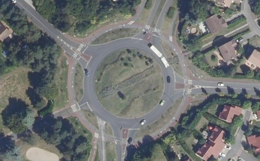 Vue aérienne du Rond-Point du Golf