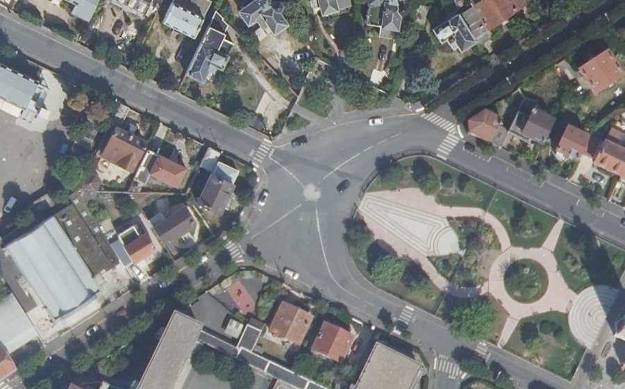Vue aérienne du Place de la République