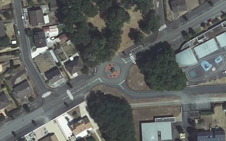 Vue aérienne du Allée des Châtaigniers