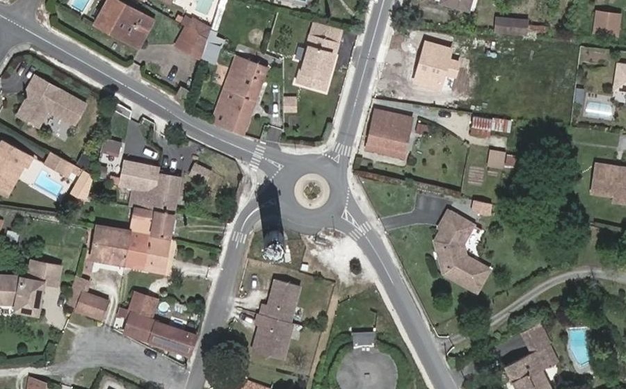 Vue aérienne du Chemin de Chapet