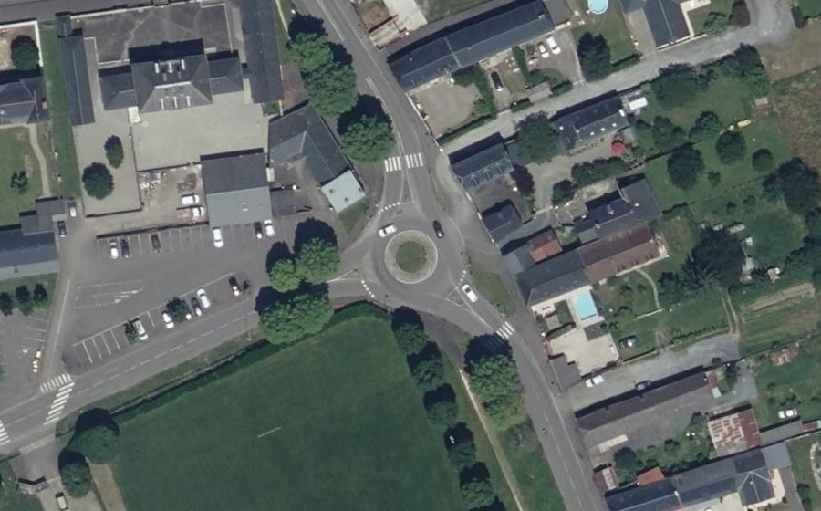 Vue aérienne du Rue du Maréchal Foch